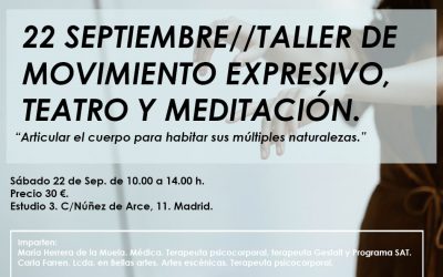 Taller de movimiento expresivo, teatro y meditación